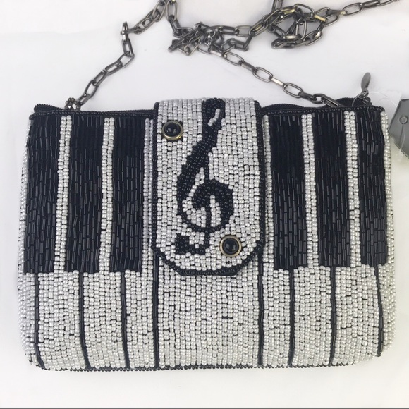 Mary Frances Handbags - Mary Frances Keyed Up Mini Convertible Beaded Bag